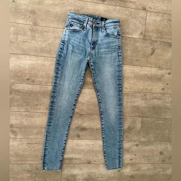 AG Adriano Goldschmied Farrah Skinny Ankle Denim Jeans Raw Hem 23R Women’s 
euc - Picture 9 of 10